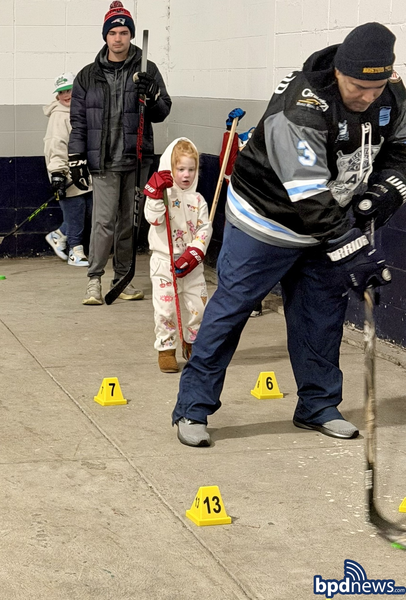 Officer from District A-7 demonstrating stick handling.